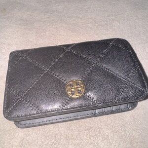 Tory Burch Black Quilted Leather with Gold Hardware, BNWT